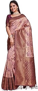 Womens Wine Linen Batik Print Sarees With Tassels