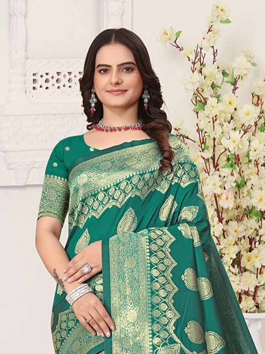 Woven Design Zari Pure Silk Banarasi Saree