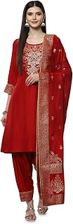 Women’s Ornamental Straight Kurta Set with Palazzo