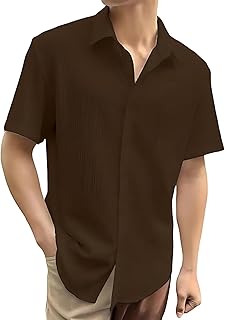 Regular Fit Self Design Solid Spread Collar Casual