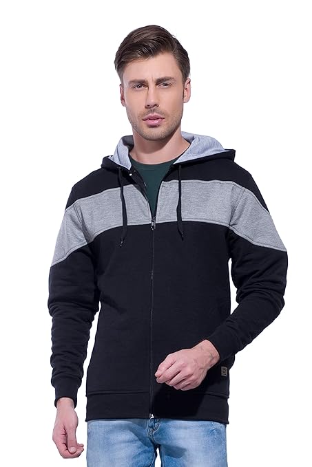 Alan Jones Clothing Men Cotton Hooded Neck Sweatsh