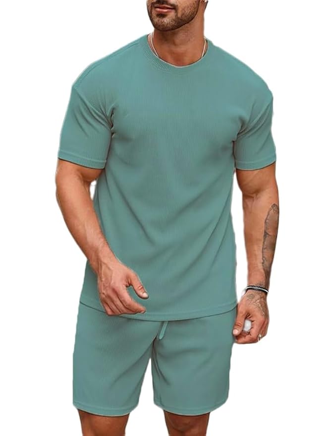 SMOWKLY Men Cotton Pajama Set