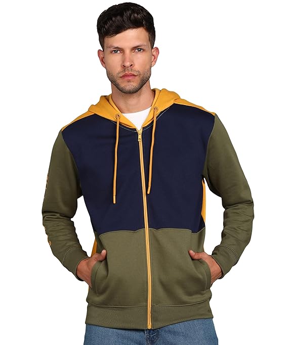 Alan Jones Clothing Men Cotton Blend Hooded Neck H