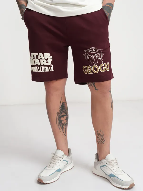 Star Wars By Highlander Men Brown Grogu Regular Sh