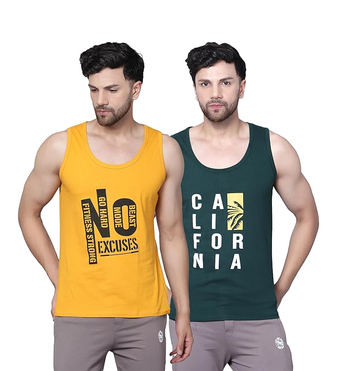Designer Men Vest Versatile Cotton Sando/Baniyan/Ganji for Boys - Perfect for Gym Workouts, Vacation