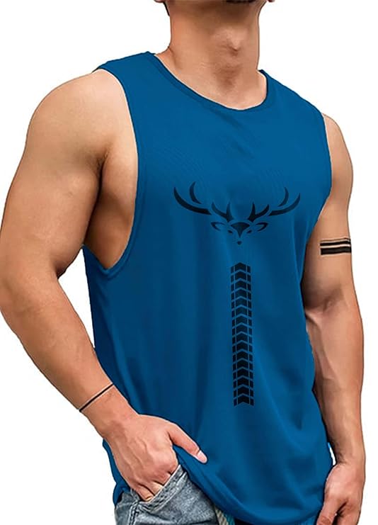 AUSK Vest for Men || Gym Sports Men Tshirt || Summer wear Regular Fit T-Shirt for Men