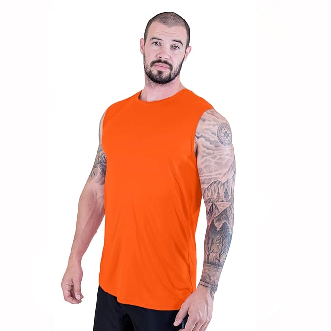 NOTWILD Men's Biowash Cotton Regular Fit Sleeveless Tank T-Shirt
