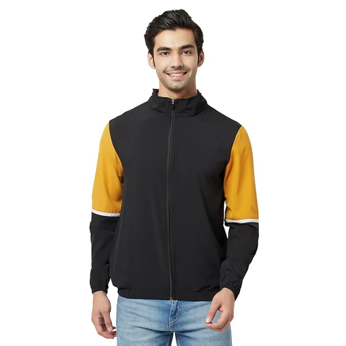 Glito Men's Color Block Stretchable Regular Fit Gym Wear Upper/Jacket