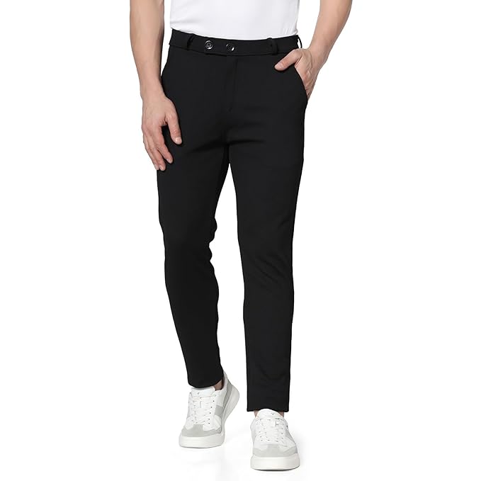 TOPLOT Men's Formal Trousers || Slim Fit Men's Wear Trousers || Stretchable Formal Pant Trousers || 