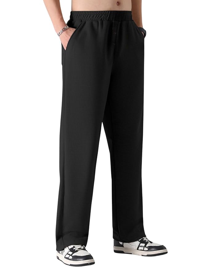 GRECIILOOKS Men's Loose Mid Rise Regular | Sports Stylish Track Pant | Trouser (Available in Plus Si