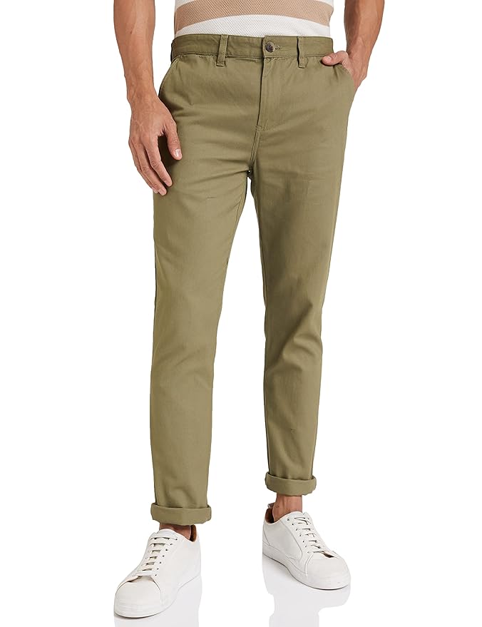  Symbol Men's Regular Fit Mid Rise Trouser