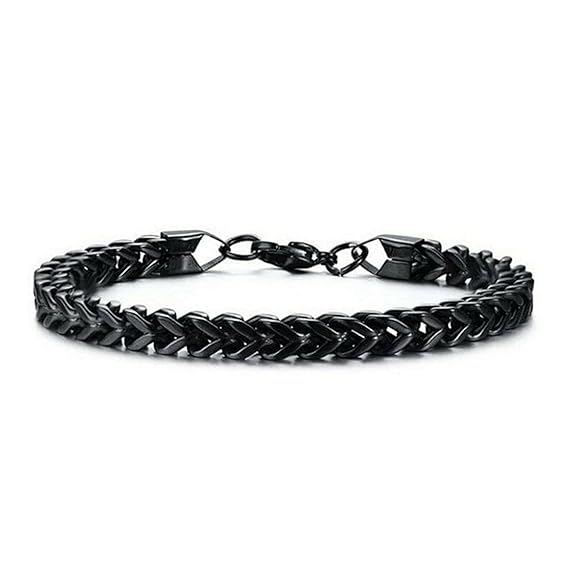 Fashion Frill Stylish Bracelet for Men Stainless Steel Hand Chain Band Jewellery Accessories For Boy