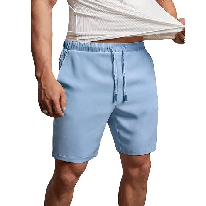 Zip Pocket Regular Fit Shorts for Men | Cotton French Terry Fabric |