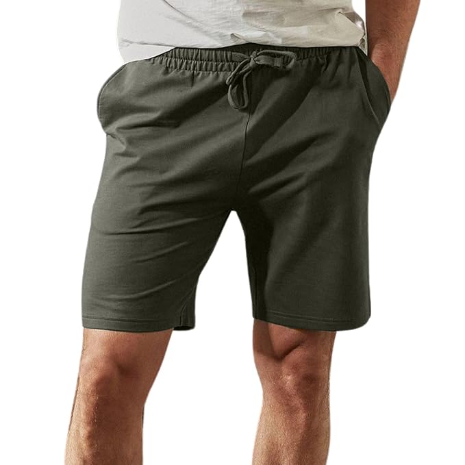 Zip Pocket Regular Fit Shorts for Men | Cotton French Terry Fabric |