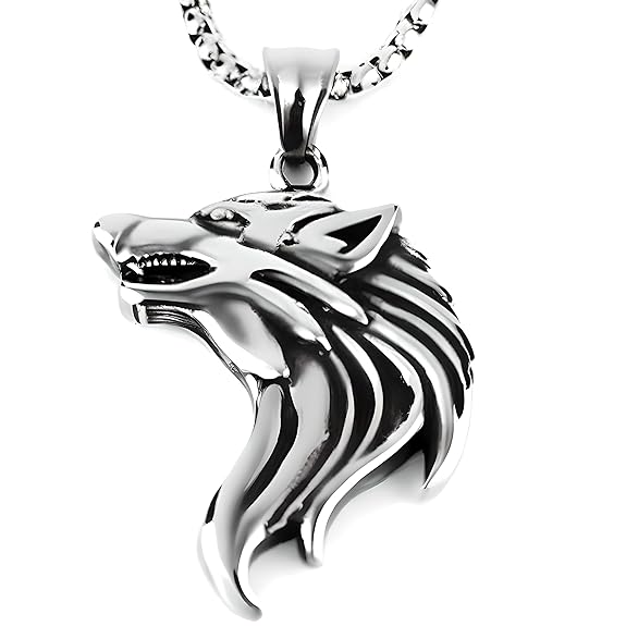 THE MEN THING Pendant for Men - Alloy Pendant with Pure Stainless Steel 24inch Round Box Chain Colle