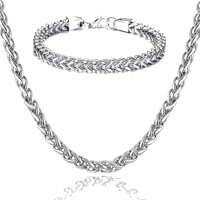 Fashion Frill Silver Chain For Men Fashion Jewellery Double Coated Popular Silver Plated Elegant Nec