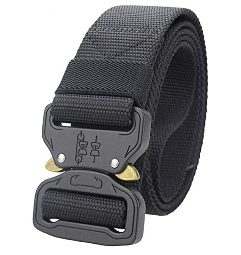Contacts Men's Synthetic Quick Release Buckle Nylon Belt (Free