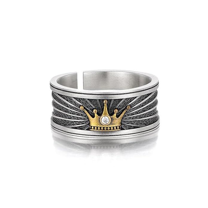 Fashion Frill Mens Jewellery Silver Ring For Boys Stainless Steel Adjustable Finger Rings for Men an