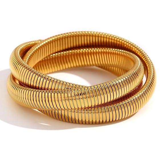 Shining Diva Fashion Latest Stylish Chunky Gold Cuff Bangle Bracelet for Women and Girls (16366b)