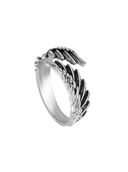 Yellow Chimes Rings For Men and Boys | Fashion Stainless Steel Band Ring | Men's Silver Ring Vintage