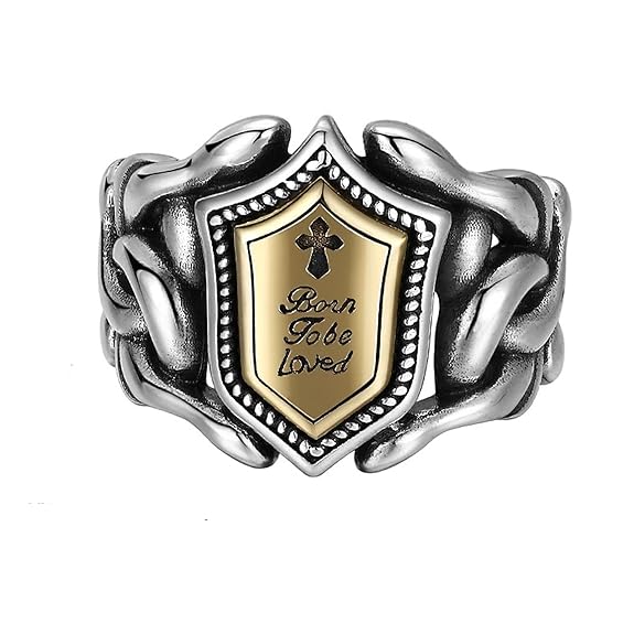 Fashion Frill Silver Ring For Men | Stainless steel rings for men | Stylish Silver Adjustable Ring F
