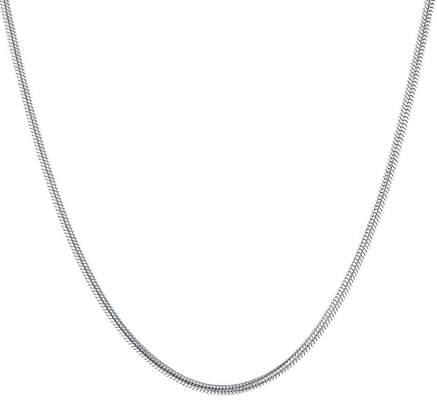 VAMA FASHIONS Classic Trendy Stylish Stainless Steel Silver Neck Necklace Chains for Men Boys