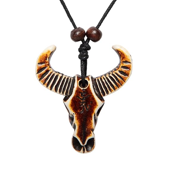 MAASHA Adjustable Tribal Style Pendant Necklace for Men