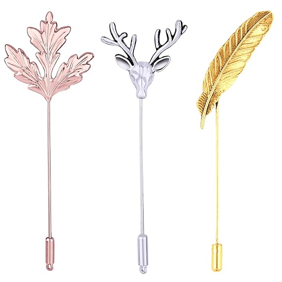 Mahi Valantine Gift Combo of Brooch Lapel Pin for Men and Women (PACO1104868PR)